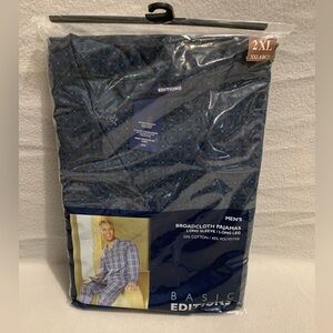 Basic Editions Men's Long Sleeve PJ Set - Size 2X - NWOT